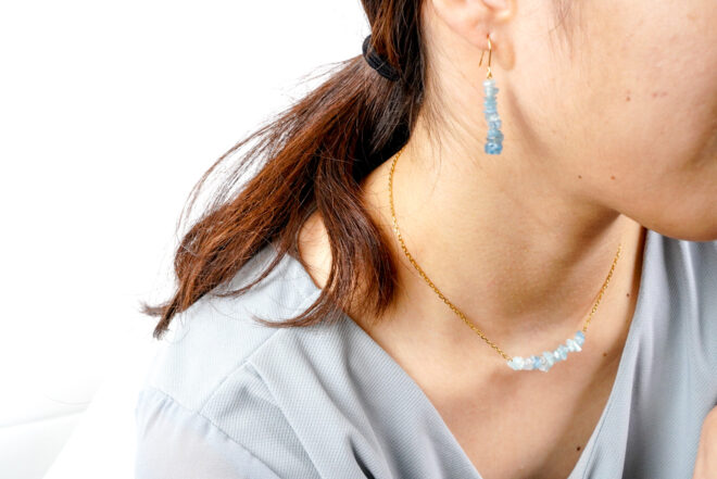 ピアスとネックレス着用画像
