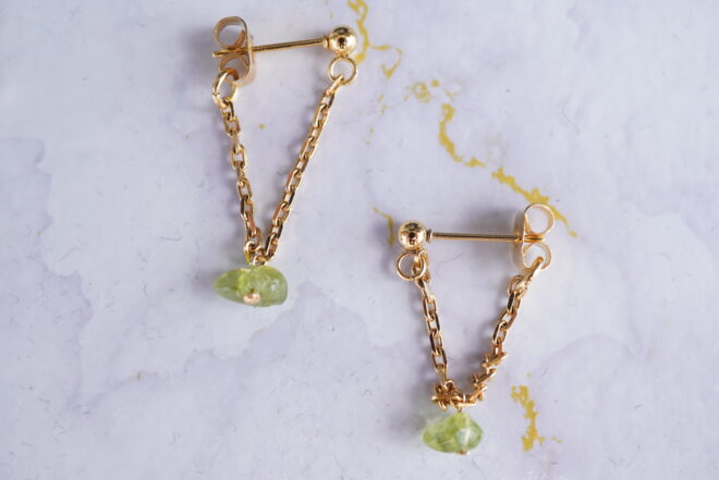 ペリドットのピアス