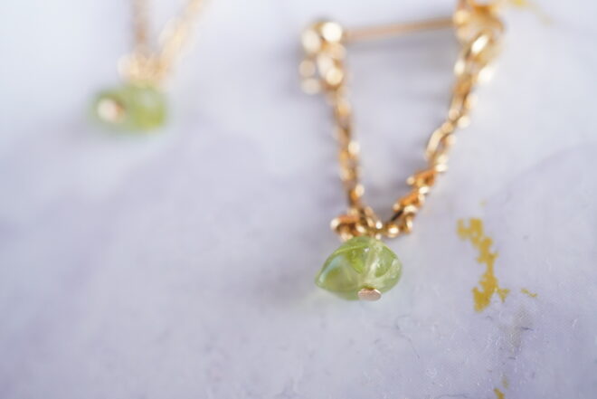 ペリドットのピアス